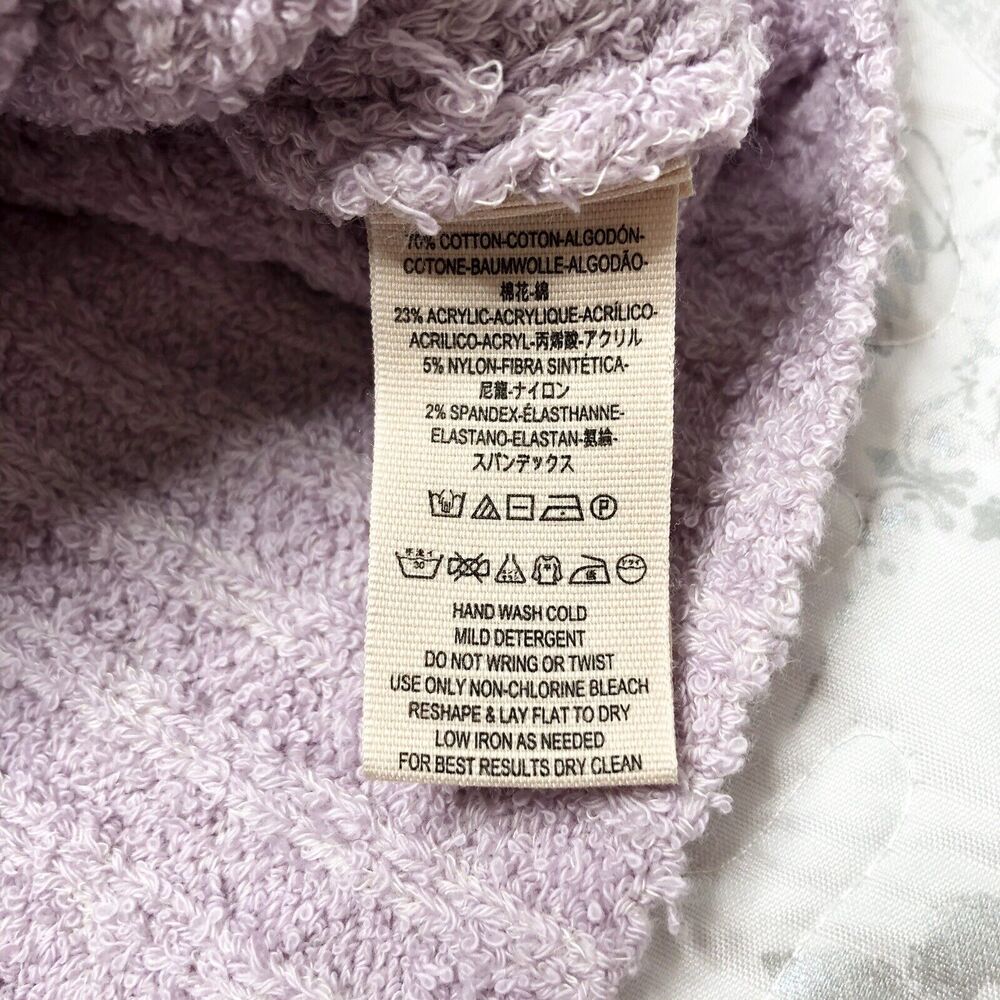 Free People Women Purple Lilac Long Sleeve V-neck Faux Wrap Sweater S OB923359 - Picture 2 of 8